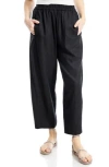 Max Studio Textured Twill Barrel Leg Pants