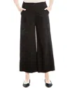 Max Studio Corduroy Crop Wide Leg Pants In Black