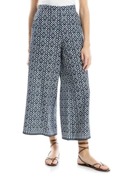 Max Studio Crop Wide Leg Crepe Pants