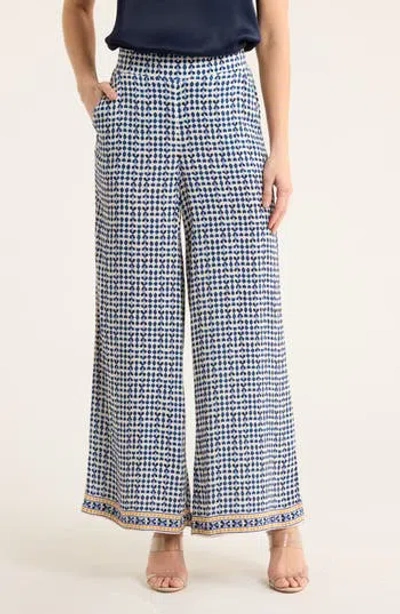 Max Studio Crop Wide Leg Pants In Multi