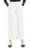 Max Studio Crop Wide Leg Pants In Ivory