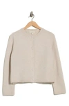 Max Studio Cropped Cardigan Sweater In Neutral