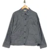 Max Studio Cropped Linen Blend Shirt Jacket