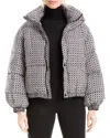 Max Studio Cropped Puffer Jacket In Multi