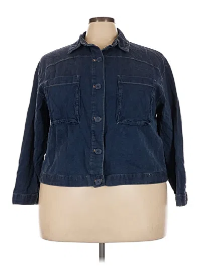 Pre-owned Max Studio Denim Jacket In Blue