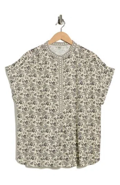 Max Studio Dolman Short Sleeve Top In Multi