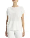 Max Studio Dolman Sleeve Linen-blend Sweater In White