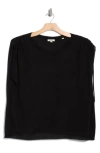 Max Studio Dolman Sleeve Sweater In Black
