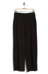 Max Studio Double Knit Wide Leg Pants In Black