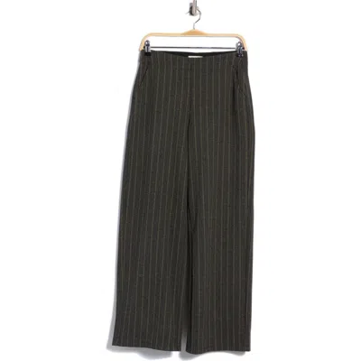Max Studio Double Knit Wide Leg Pants In Black