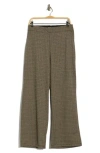 Max Studio Double Knit Wide Leg Pants In Green