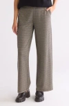 Max Studio Double Knit Wide Leg Pants In Multi