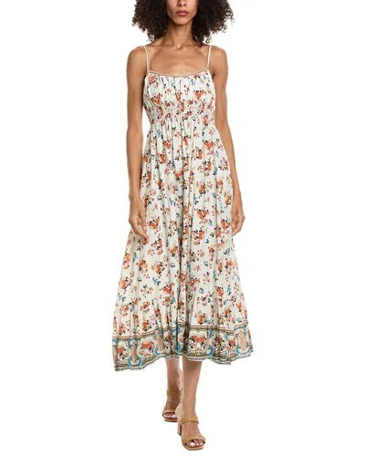 MAX STUDIO DOUBLE SPAGHETTI STRAP MIDI DRESS