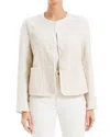 Max Studio Double Weave Linen-blend Jacket