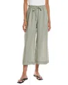 Max Studio Drawstring Cropped Pant In Green
