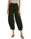 Max Studio Drawstring Lantern Pant In Black