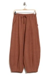 Max Studio Drawstring Lantern Pants In Multi