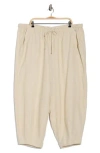 Max Studio Drawstring Lantern Pants In Neutral
