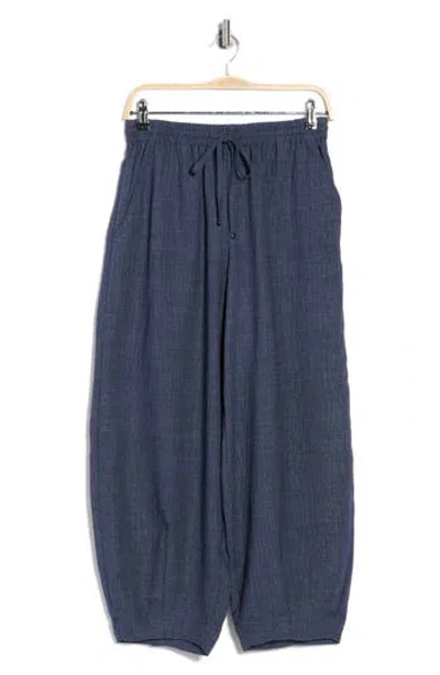 Max Studio Drawstring Lantern Pants In Purple