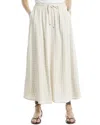MAX STUDIO MAX STUDIO DRAWSTRING LINEN-BLEND MAXI SKIRT