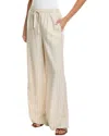 Max Studio Drawstring Linen-blend Pant In Neutral