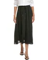 Max Studio Drawstring Maxi Skirt In Black