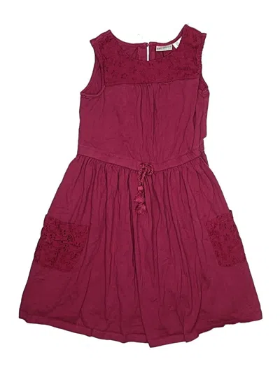 Pre-owned Max Studio Kids' Dress In Burgundy