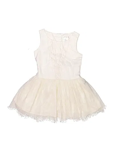 Pre-owned Max Studio Kids' Dress In Ivory