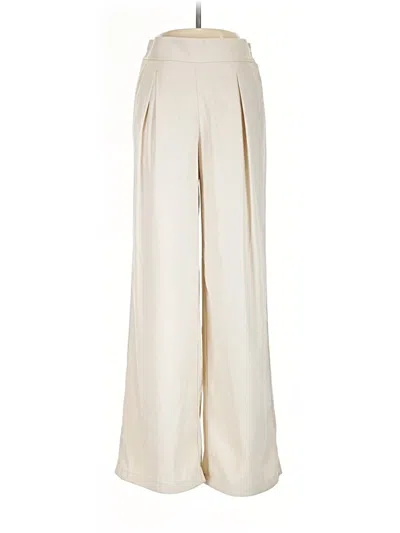 Pre-owned Max Studio Dress Pants In Ivory