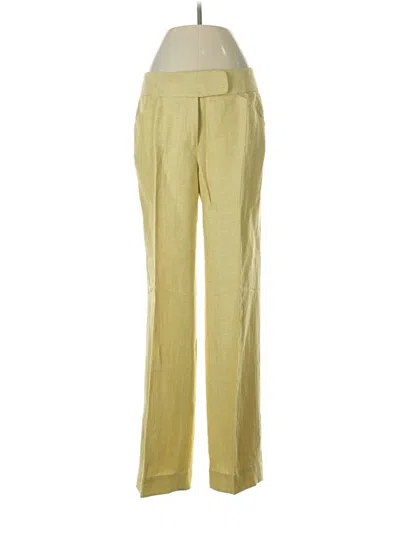 Pre-owned Max Studio Dress Pants In Yellow