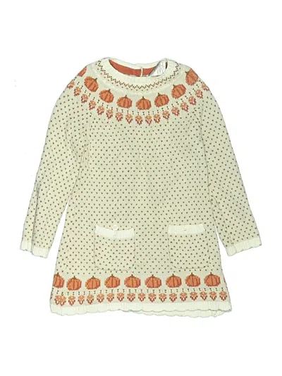 Pre-owned Max Studio Kids' Dress In White