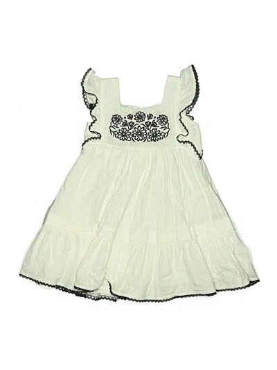 Pre-owned Max Studio Kids' Dress In White