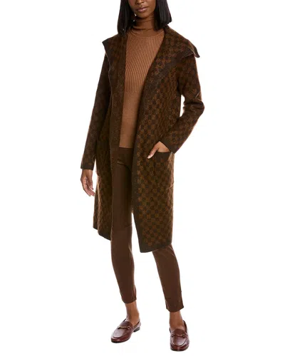 Max Studio Duster Coat In Brown