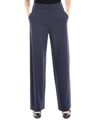 Max Studio Easy Leg Ponte Pant In Blue