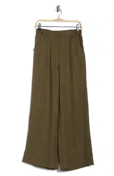 Max Studio Easy Wide Leg Pants In Green