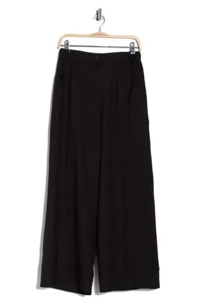 Max Studio Easy Wide Leg Pants In Black