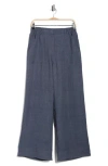 Max Studio Easy Wide Leg Pants In Blue