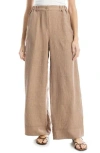 Max Studio Easy Wide Leg Pants In Heather Mushroom