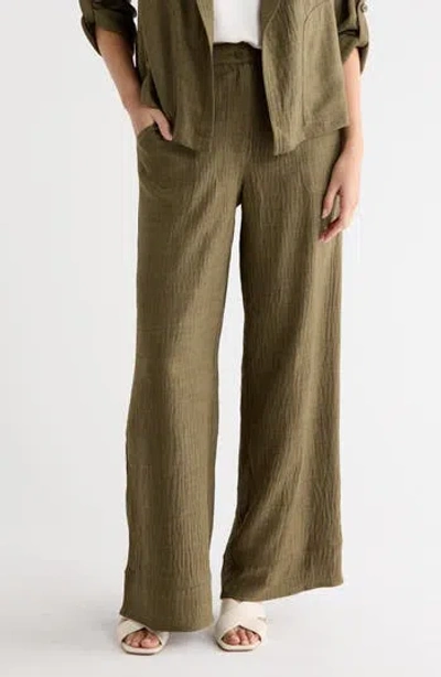 Max Studio Easy Wide Leg Pants In Hsage214