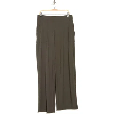 Max Studio Easy Wide Leg Pants In Loden-loden
