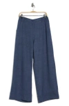 Max Studio Easy Wide Leg Pants In Blue