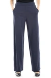 Max Studio Easy Wide Leg Ponte Knit Pants In Dark Navy