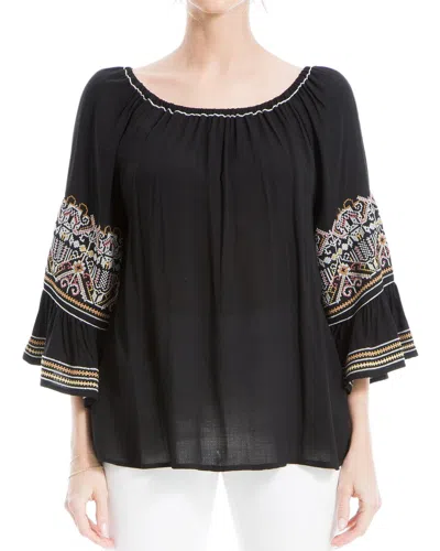 MAX STUDIO EMBROIDERED TOP