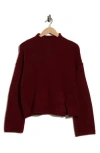 Max Studio Exposed Seam Turtleneck Sweater In Brown