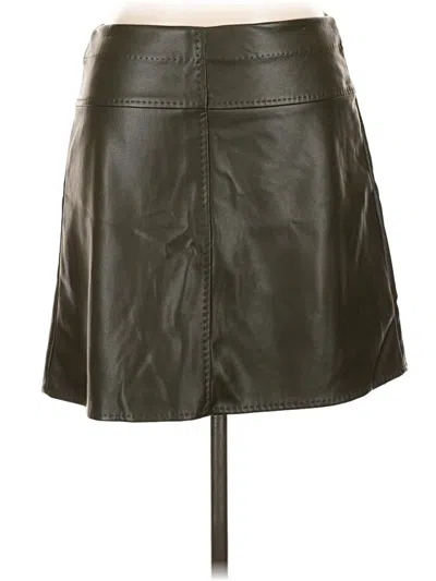 Max Studio Faux Leather Skirt In Brown