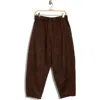 Max Studio Faux Suede Barrel Pants In Brown