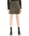 Max Studio Faux Suede A-line Miniskirt In Grey