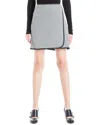 Max Studio Faux Wrap Mini Skirt In Black