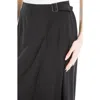 Max Studio Faux Wrap Skirt In Black-black
