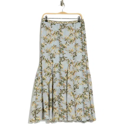 Max Studio Floral Georgette Godet Maxi Skirt In Multi